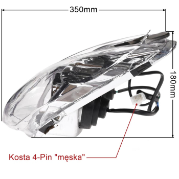 LAMPA PRZÓD KPL QT-4 NOWY MODEL-1919