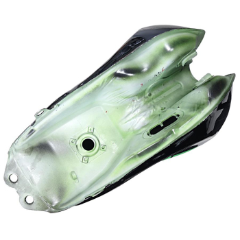 Zbiornik paliwa czarno-zielony do motoroweru Sprin-19233