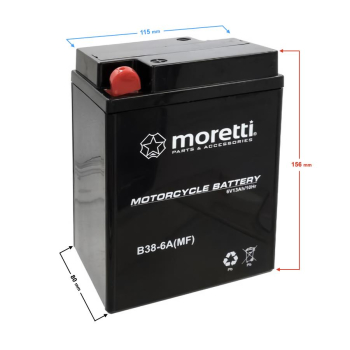 Akumulator Moretti 6V AGM (Gel) MB38-6A /  B38-6A-19404