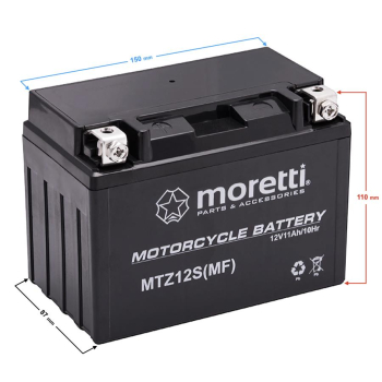 Akumulator Moretti AGM (Gel) MTZ12S-19462