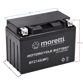 Akumulator Moretti AGM (Gel) MTZ14S-19464