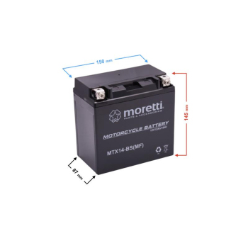 Akumulator Moretti AGM (Gel) MTX14-BS-19496