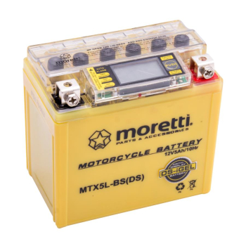 Akumulator Moretti AGM (I-Gel) MTX5L-BS ze wskaźni-19510