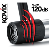 Kłódka U-Lock  z alarmem KOVIX KTL14-300 czarna-19898
