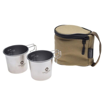 KUBEK 2 SZTUKI ZESTAW 210 ml CAMPING