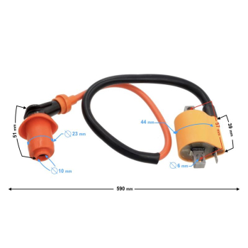 Cewka WN do motoroweru 4T / kolor czerwony-20556