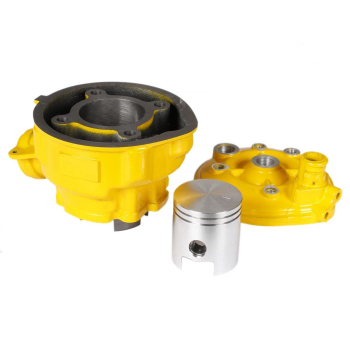 CYLINDER+GŁOWICA MORETTI MOTOROWER 2T 80cc AM6 ŻÓŁ