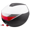 Kufer Moretti, MR-713, 30l, Biały, czerwony odblas