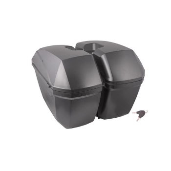 Kufry boczne Moretti, MR-B66, 23L, Czarne, Czerwon-23871
