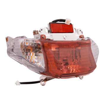 Lampa tylna do skutera 21 białe klosze-24793