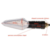 Kierunkowskazy przednie do motoroweru Fighter 2, l-2508