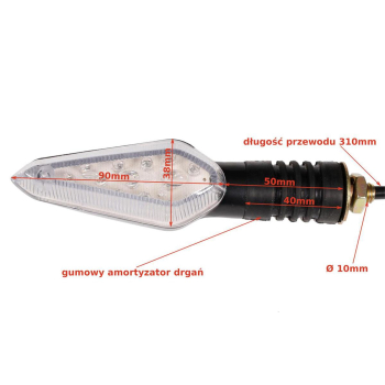 Kierunkowskazy przednie do motoroweru Fighter 2, l-2508