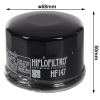 FILTR OLEJU HIFLO HF147 YAMAHA FZS 600/ YFM 660, K