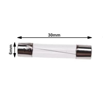 BEZPIECZNIK ŁADOWANIA skuter 15A 6x30mm (100)-2694