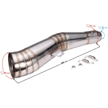 TŁUMIK TUNNINGOWY UNIWERSALNY STAL01 (kolor: stalo-31629