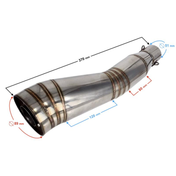 TŁUMIK TUNNINGOWY UNIWERSALNY STAL02 (kolor: stalo-31647