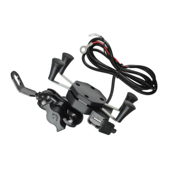 Uchwyt motocyklowy na telefon z USB-31878