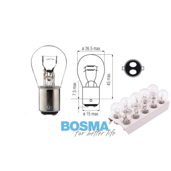 Żarówki BOSMA 12V 21/5W BAY15d P21/5W (1574) 10 sz