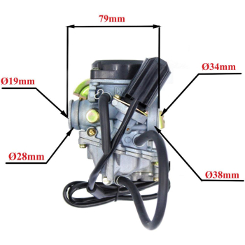 GAŹNIK POWER FORCE GY6 4T KUN-FU 50 CCM  GY6150001-3908