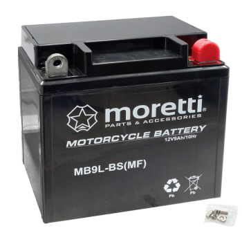 Akumulator Moretti 12V AGM (Gel) MB9L-BS / 12N9-3B-42540