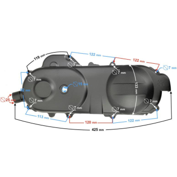 Pokrywa silnika NAPĘDU 400 SKUTER 21 50cc-4257