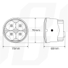 Światła do jazdy dziennej DRL 510HP AMIO-01524-42882