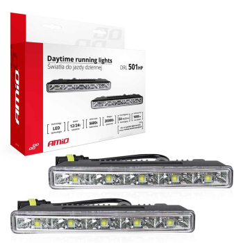 Światła do jazdy dziennej AMiO DRL 501 HP AMIO-015