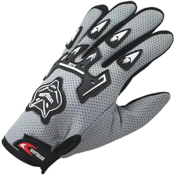 RĘKAWICE MOTOCYKLOWE SZARE-4299
