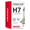 Żarówka halogenowa H7 12V 55W filtr UV (E8) AMIO-0-43334