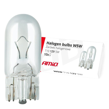 Żarówki halogenowe W5W T10 5W W2.1x9.5d 12V 1szt.