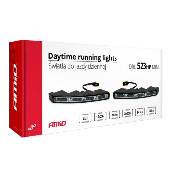Światła do jazdy dziennej DRL 523HP mini AMIO-0152-43994