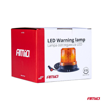 Lampa ostrzegawcza kogut 80 LED magnes R10 12-24V -44074