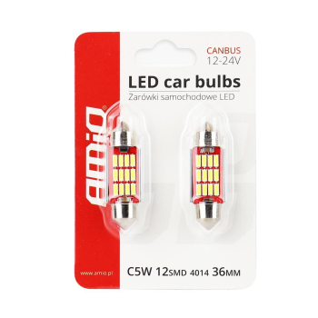 Żarówki LED CANBUS 4014 12SMD Festoon C5W C10W C3W-45497