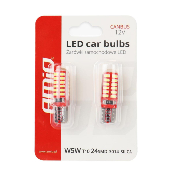 Żarówki LED CANBUS 24SMD 3014 T10e W5W SILCA White-45508