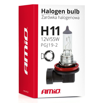 Żarówka halogenowa H11 12V 55W filtr UV (E4) AMIO--45518