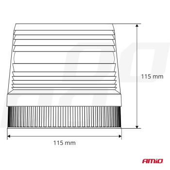 Lampa ostrzegawcza stroboskopowa kogut LED 12V AMI-45558