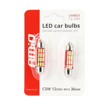 Żarówki LED CANBUS 4014 12SMD Festoon C5W C10W C3W-45716