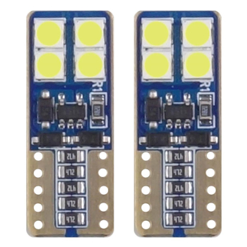 Żarówki LED CANBUS 8SMD 2835 T10e W5W White 12V 24