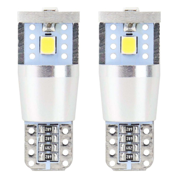 Żarówki LED CANBUS 3SMD 2835 T10e W5W ALU White 12