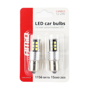 Żarówki LED CANBUS 2835 15SMD 1156 BA15S P21W R10W-45758