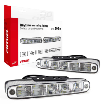 Światła do jazdy dziennej AMiO DRL 506 HP AMIO-015