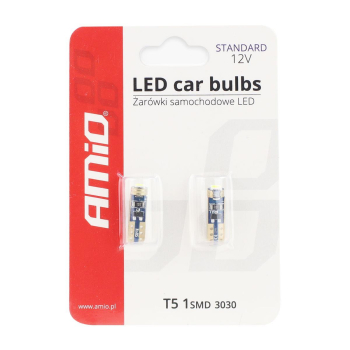 Żarówki LED STANDARD T5 W1W 1xSMD 3030 12V High Po-46221