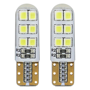 Żarówki LED STANDARD T10 W5W 12xSMD 2835 12V Silik