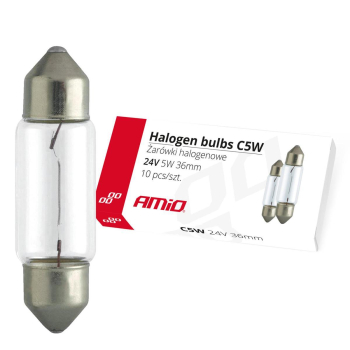 Żarówki halogenowe C5W Festoon 36mm 24V 10 szt. AM