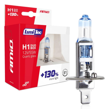 Żarówki halogenowe H1 12V 55W LumiTec LIMITED +130
