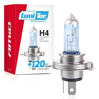 Żarówka halogenowa H4 12V 60/55W LumiTec Super Whi
