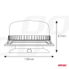 Lampa ostrzegawcza kogut 36 LED magnes R65 R10 12--47613