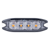 Lampa błyskowa ostrzegawcza płaska 4 LED R65 R10 1