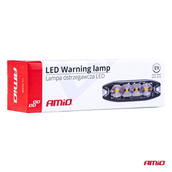 Lampa błyskowa ostrzegawcza płaska 4 LED R65 R10 1-47627