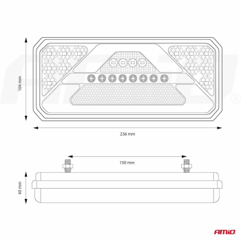 Lampa tylna zespolona LED RCL-02-R dynamiczna praw-47982